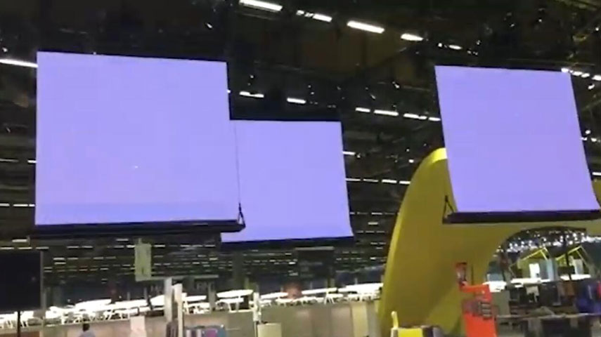 Smart + Automatic System Hanging LED Screen Video Show