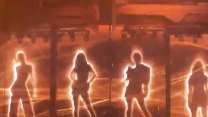 Aespa Tour Stage Folding LED Screen On Site Stage Effects Showcase