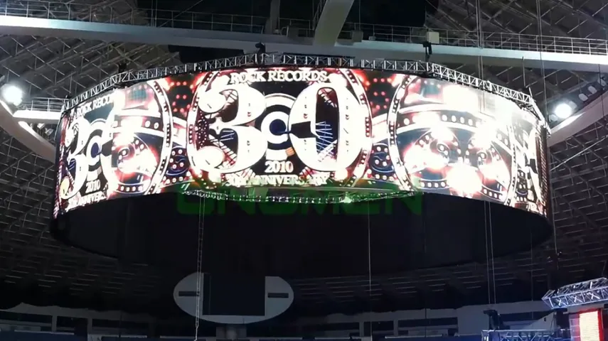 Rolling Stones 30th Anniversary Concert Folding Stage Screen Stunning Live Footage