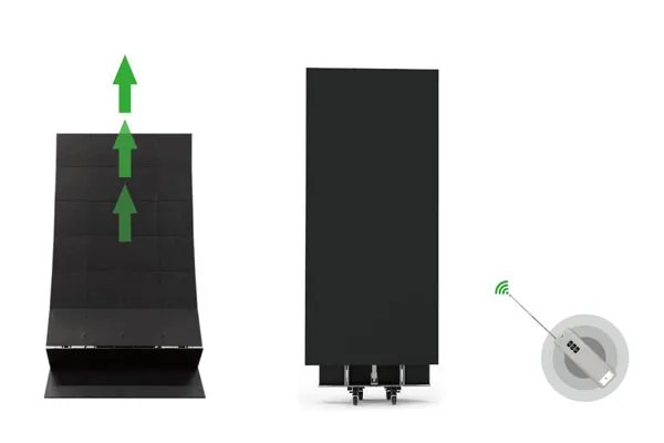 Built-in Motor for One-Touch Automatic Lift
