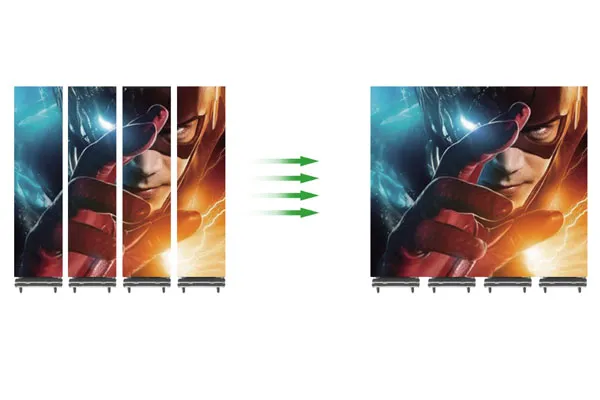 Fast, Seamless Multi-Screen Setup for Large-Scale Displays