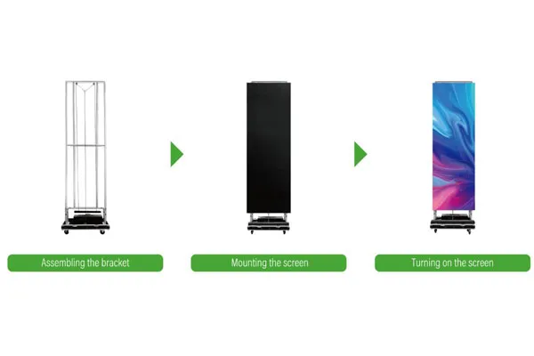 Three-Step, Single-Person Installation in Just 5 Minutes